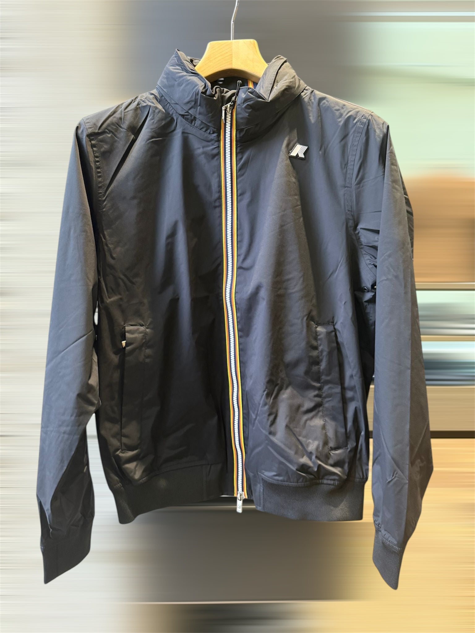 Kway Amaury Stretch Nylon Nero Uomo - 1