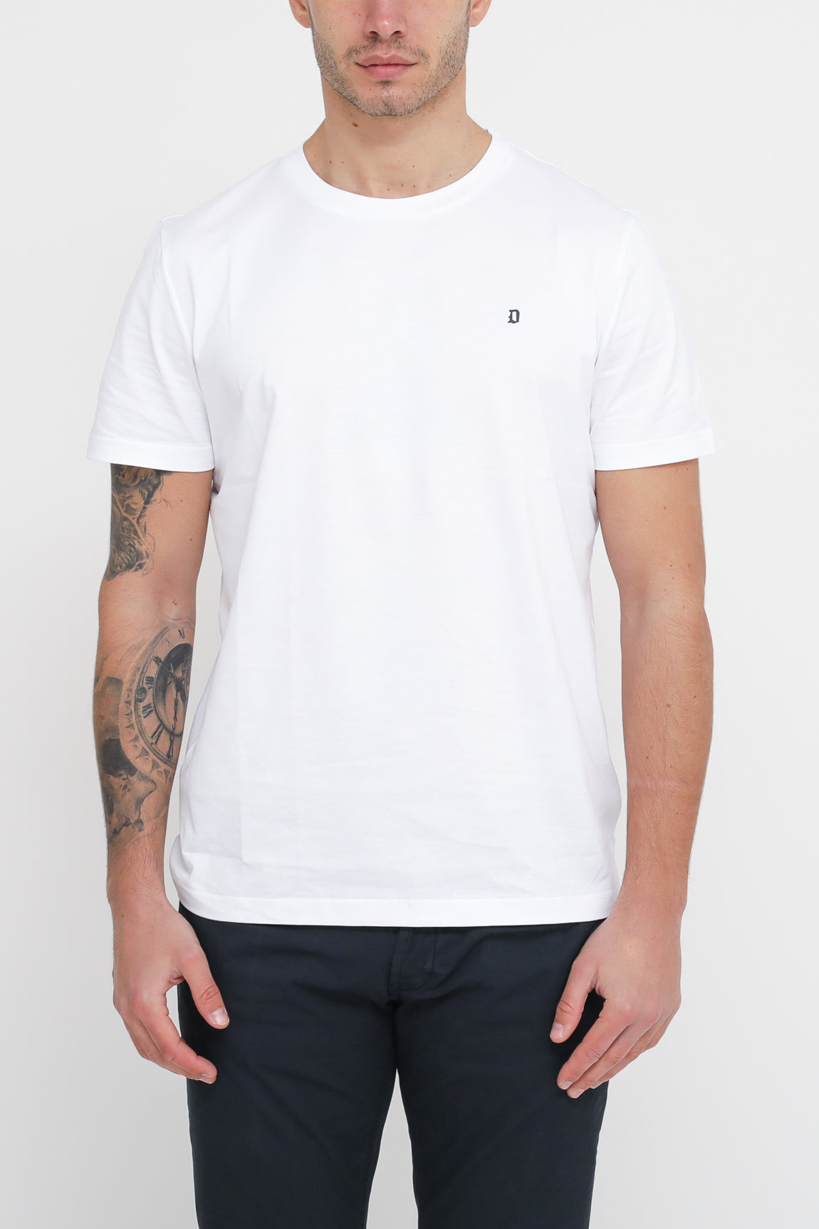  Dondup T-shirt In Cotone Bianca Bianco Uomo - 1
