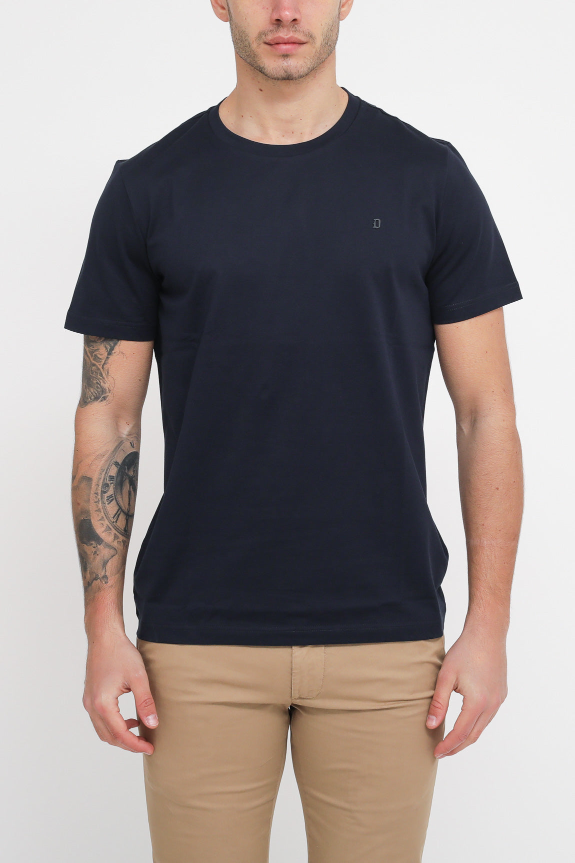 Dondup T-shirt In Cotone Blu Uomo - 1