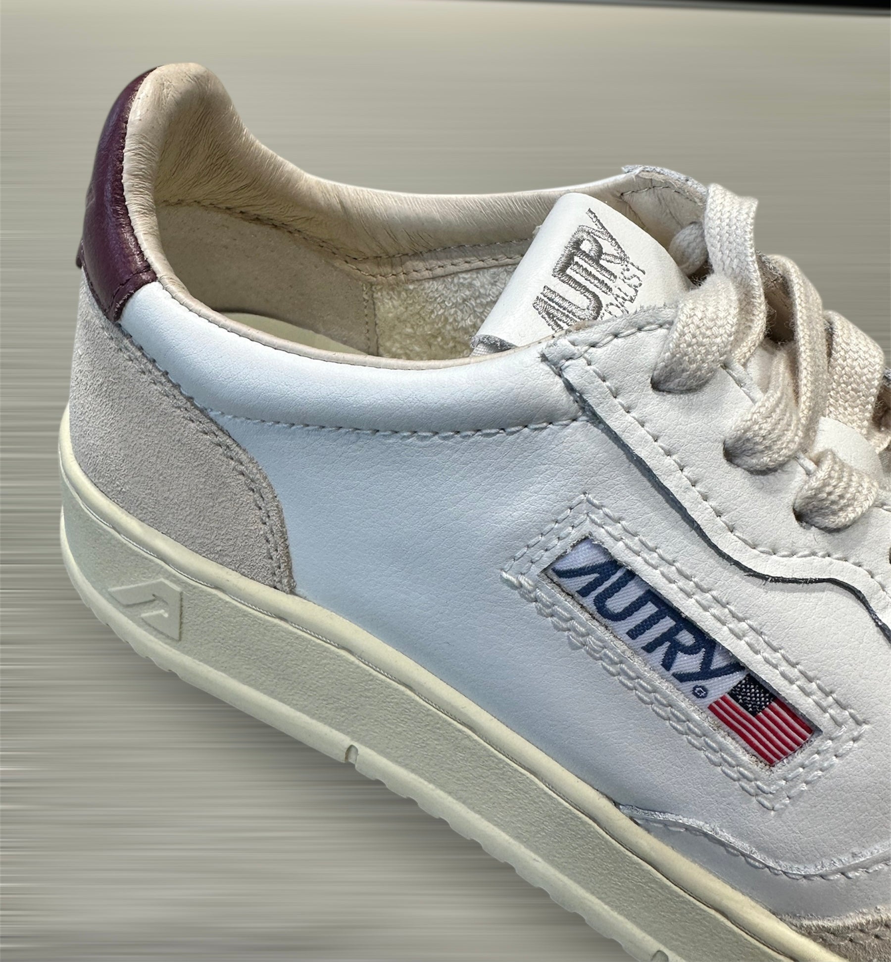  Autry Sneaker Suede Bordeaux Uomo - 3