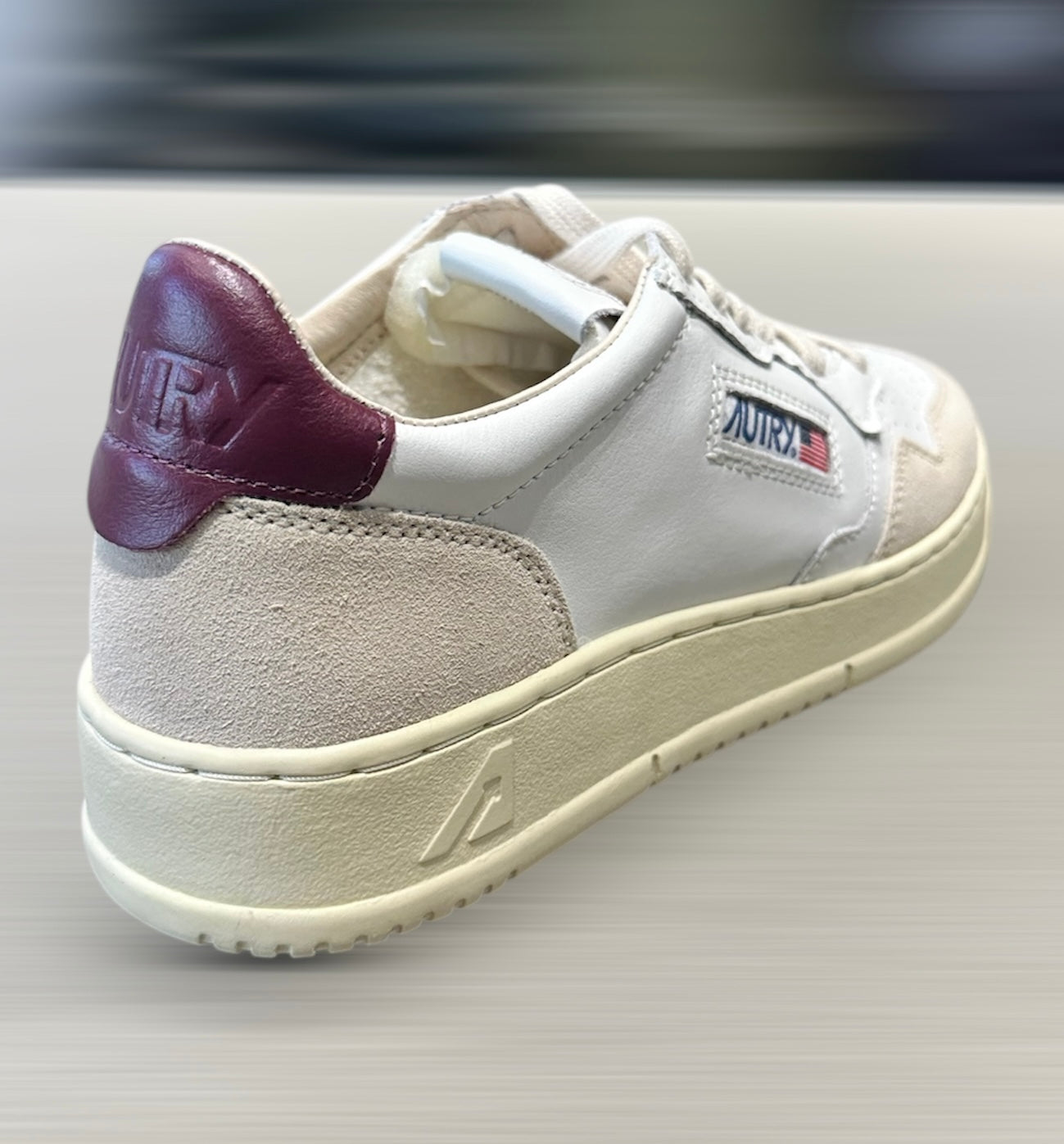  Autry Sneaker Suede Bordeaux Uomo - 2