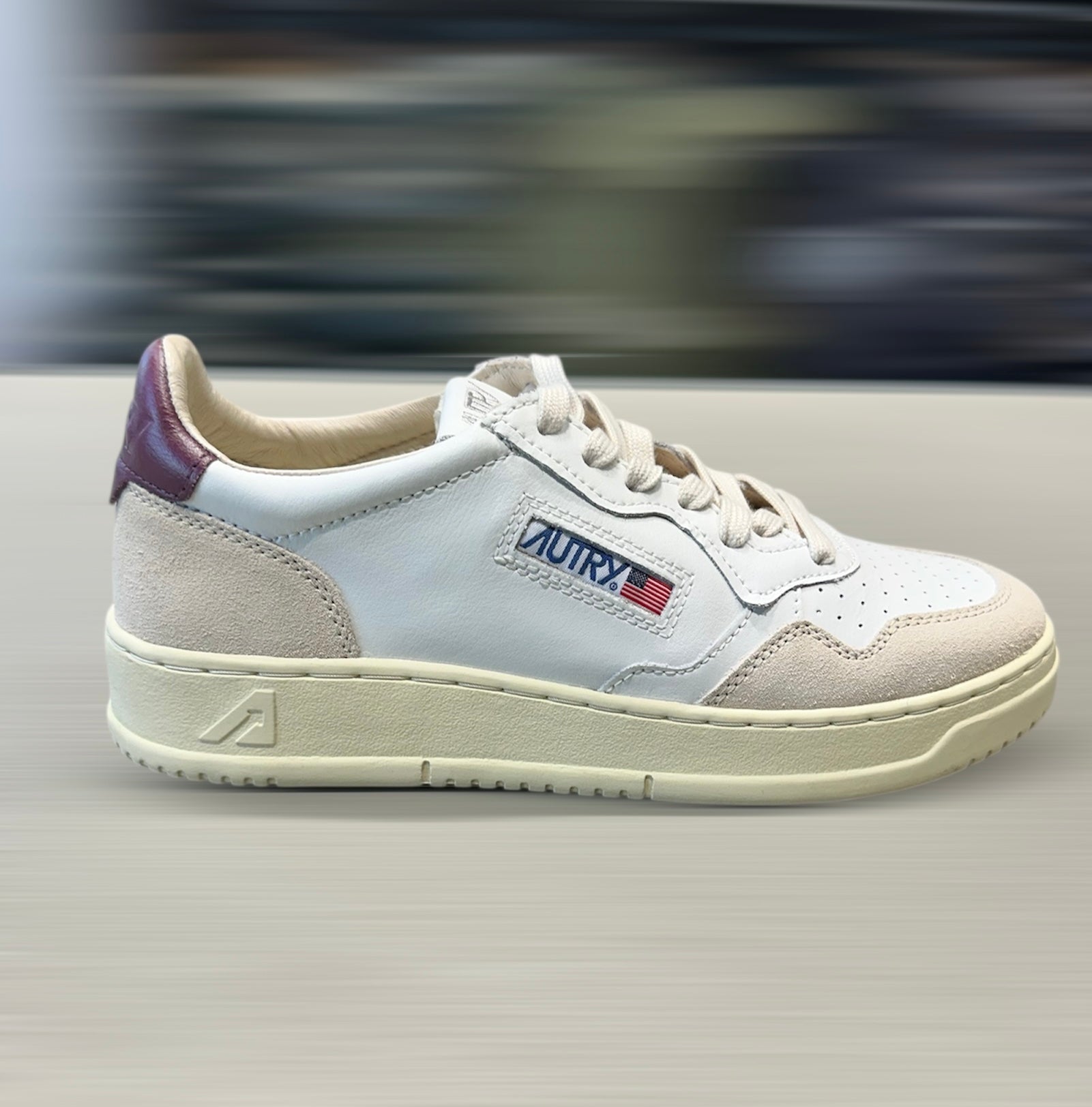  Autry Sneaker Suede Bordeaux Uomo - 1