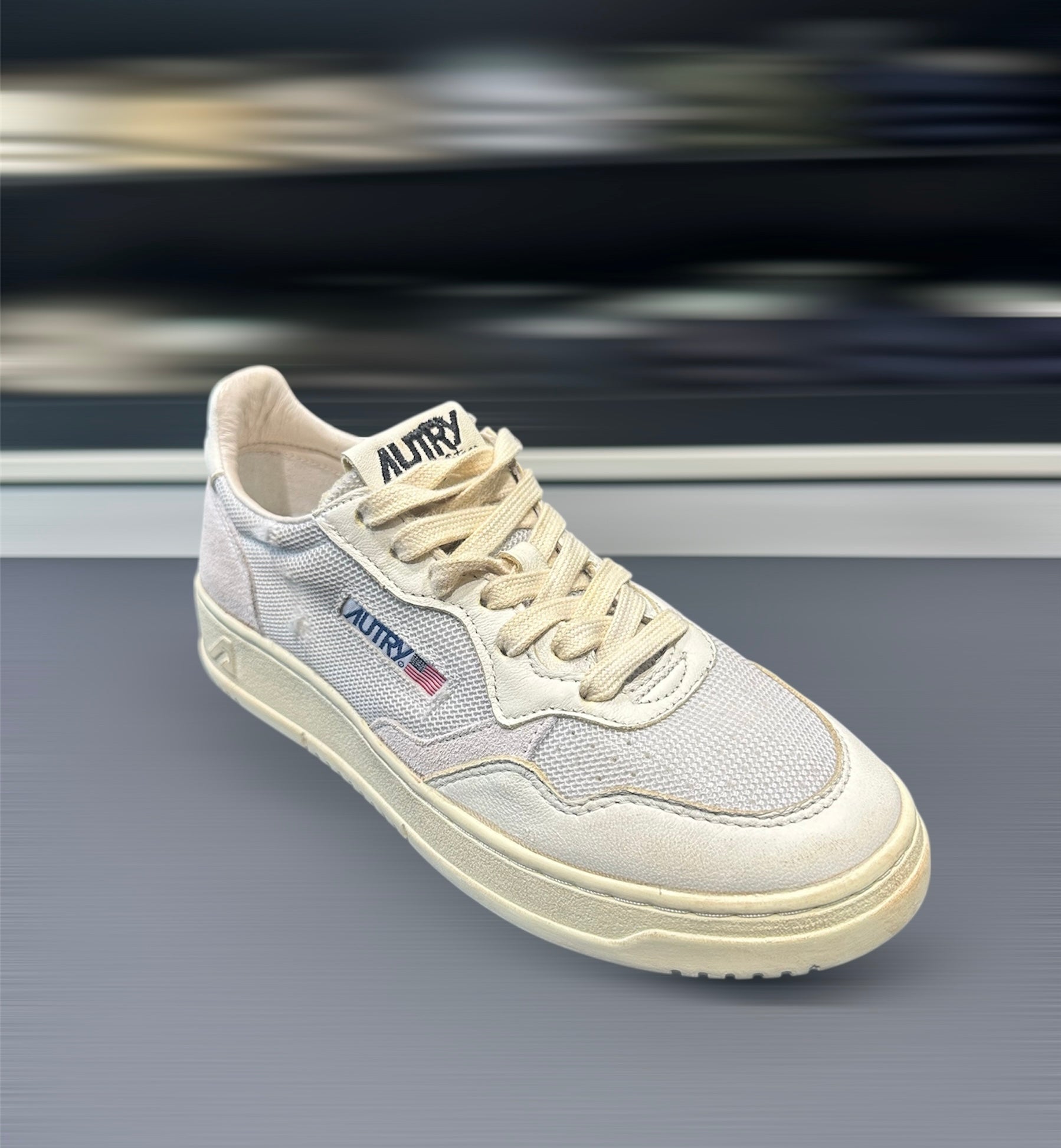  Autry Sneaker Mesh Panna Uomo - 2