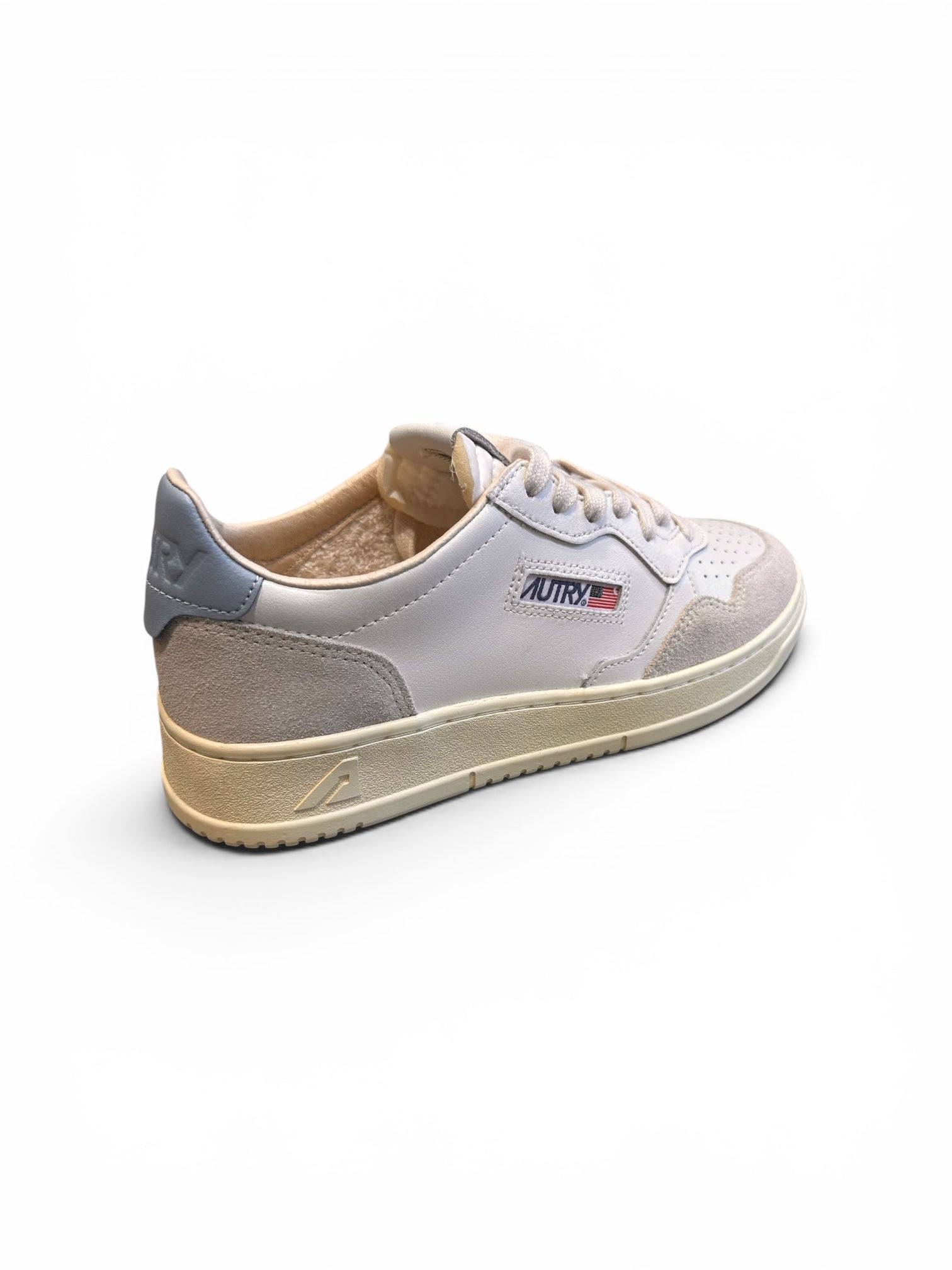  Autry Sneaker Suede Tallonette Azzurro Uomo - 2