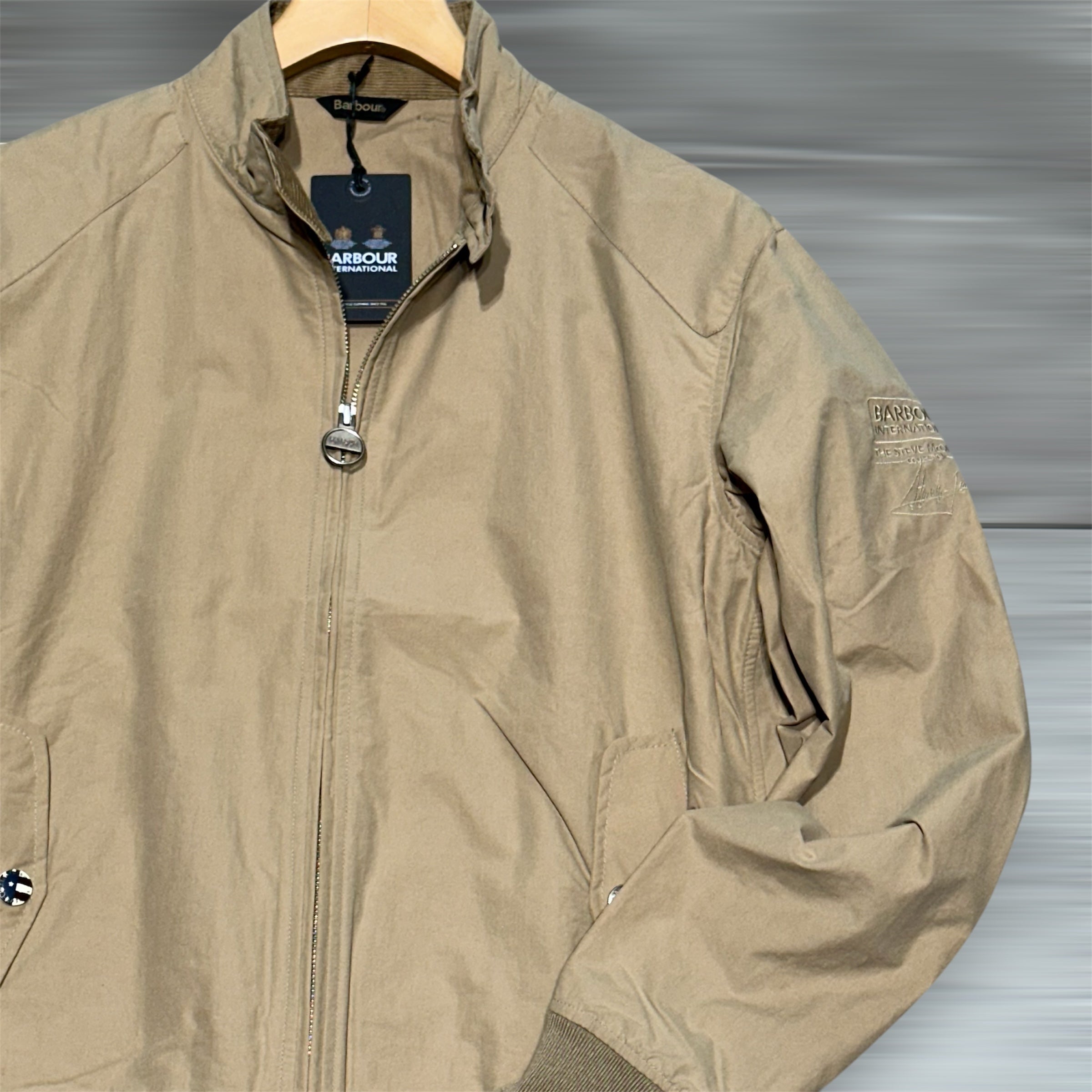  Barbour Harrington Sand Uomo - 2